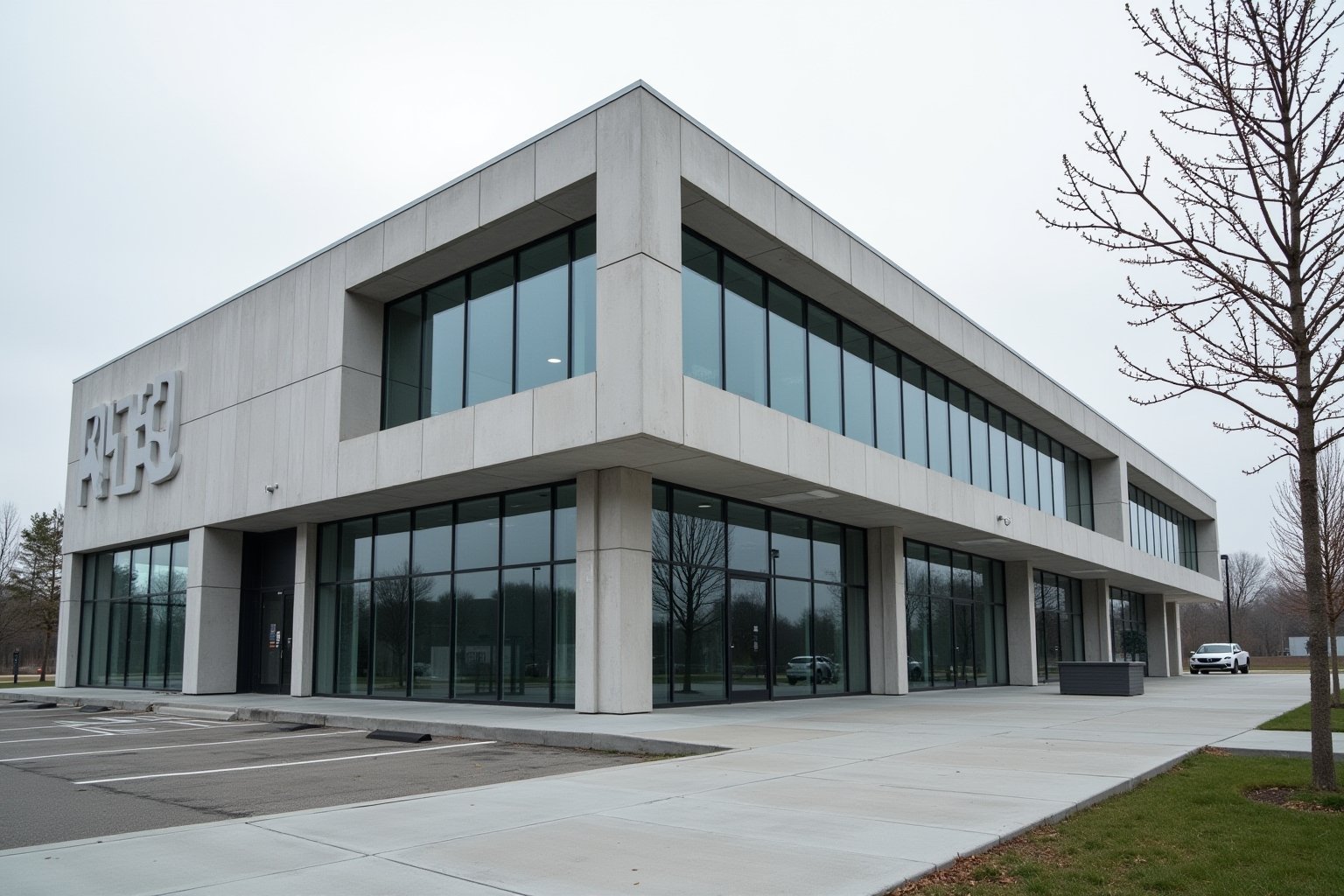 Grey Limra modern building facade